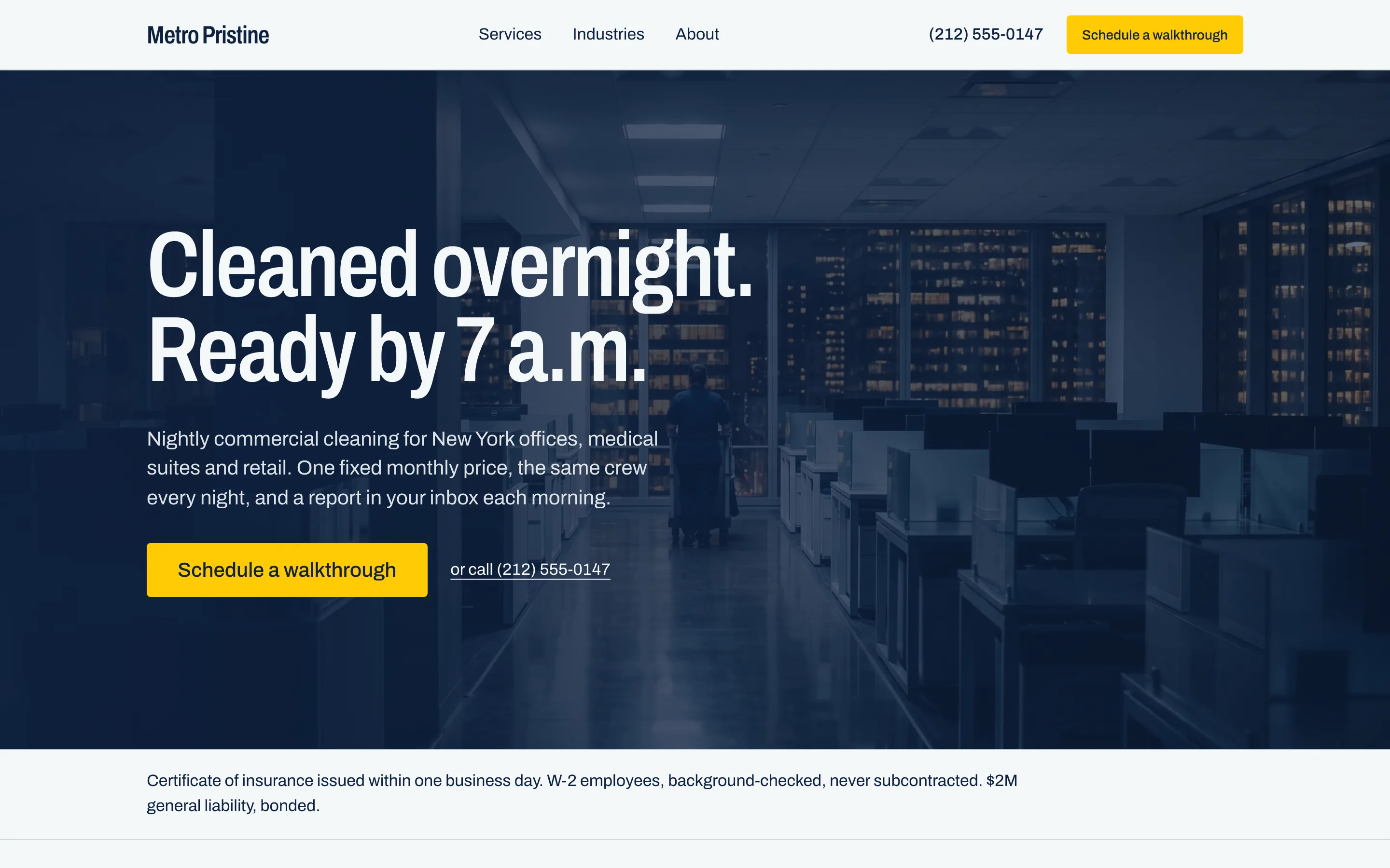 The Metro Pristine website
